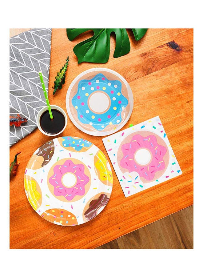 NIBEMINENT 81-Piece Doughnut Theme Party Supplies - Image 4