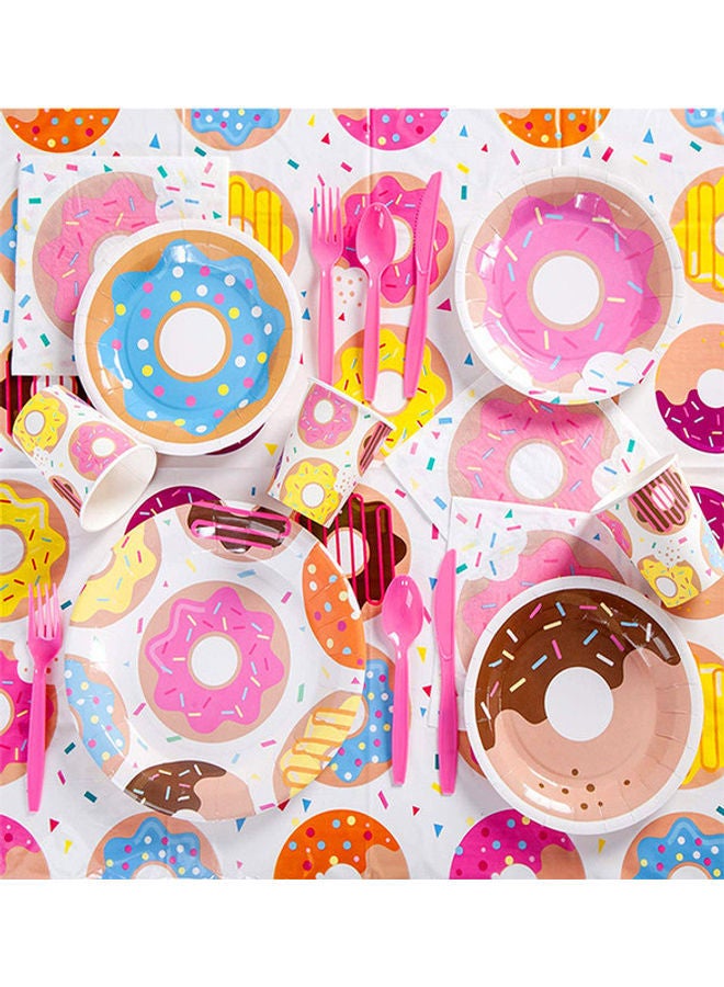 NIBEMINENT 81-Piece Doughnut Theme Party Supplies - Image 3
