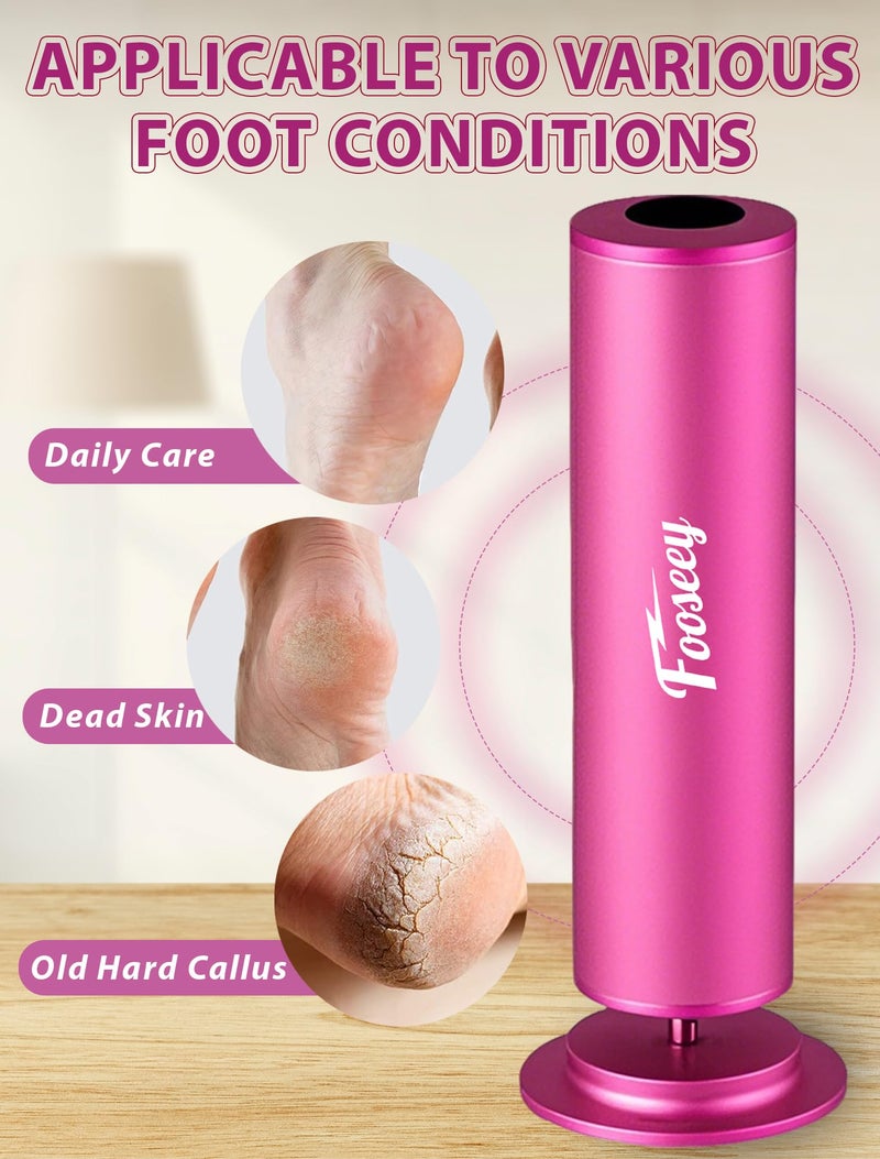 Fooseey Electric Foot File Tool - Callus Remover for Feet, Professional Pedicure Machine with 60pcs Sandpaper Discs, Adjustable Speed Foot Files for Deadskin, Dry and Cracked Feet - Image 2
