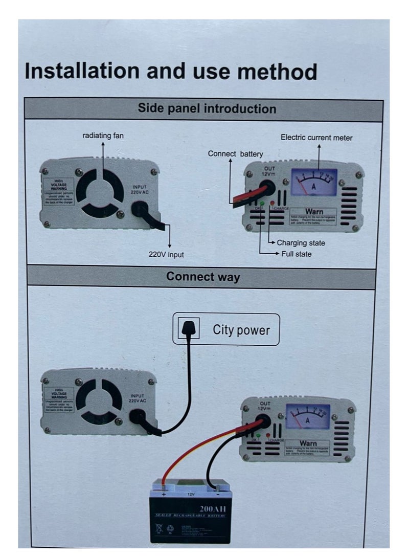 I.C.E BATTERY CHARGER 12 V - 10 AH  - Image 3