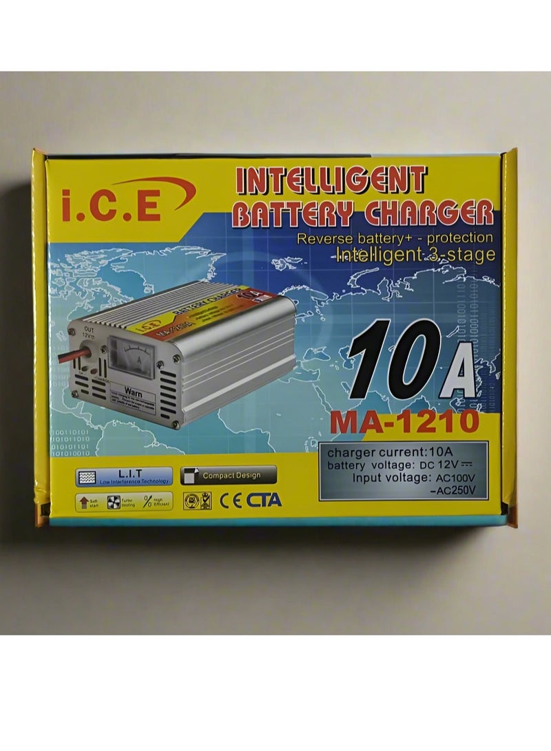 I.C.E BATTERY CHARGER 12 V - 10 AH - Image 1