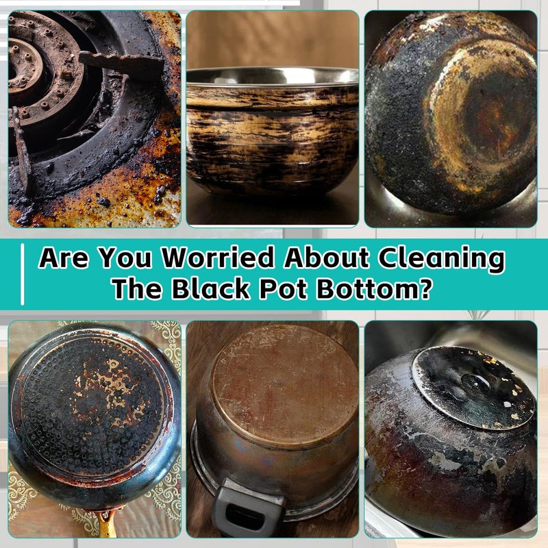 Magic Gel Cleaner for Black Pot Bottom,150 g PotBottom Cleaning Gel, Stainless Steel Cleaner for Bottom of Pots and Pans, PotGelCleaner Effortless for Burned Cookware (2 Pcs) - Image 4