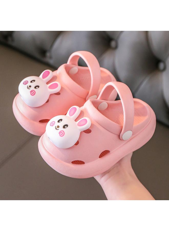 New Children's Baotou Slippers Indoor Soft-soled Non-slip Sandals Girls Rabbit Hole Shoes Outer Wear Toddler Sandals - Image 2