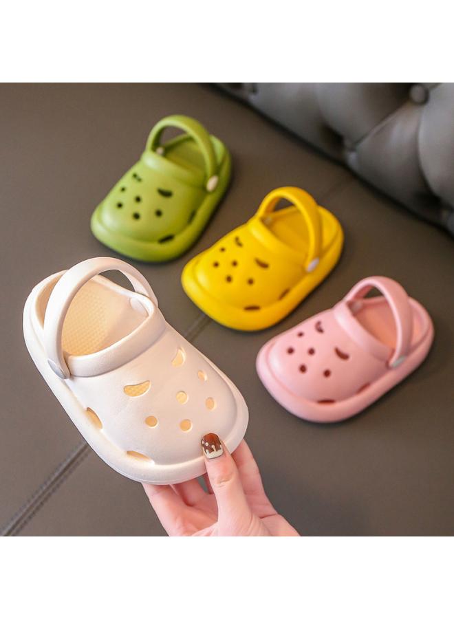 New Children's Baotou Slippers Indoor Soft-soled Non-slip Sandals Girls Rabbit Hole Shoes Outer Wear Toddler Sandals - Image 3