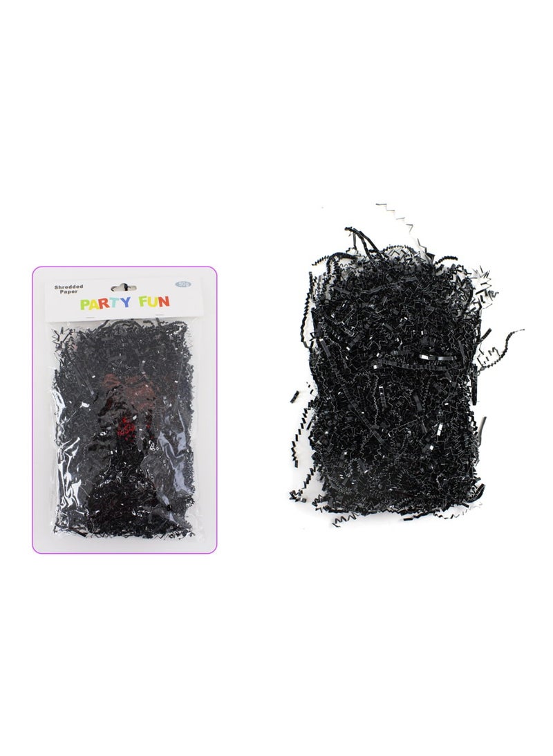 PARTY FUN Shredded Paper 50Grm/Bag Black Color  - Image 3
