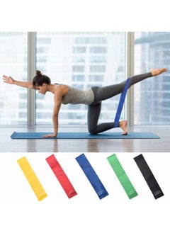 SKY-TOUCH Elete Exercise Resistance Bands Set Of 5 Resistance Loops Extra Light To Extra Heavy Resistance 12 Inch Work Out Bands Perfect For Gym, Fitness, Yoga, Multicolor, Resendent Bank 1,  - Image 2