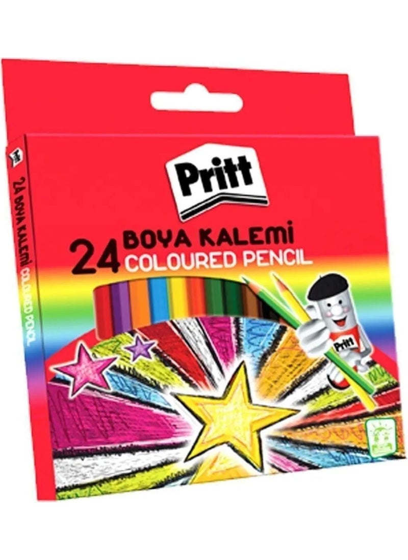 Pritt Cardboard Box Full Size 24-Piece Dry Color Set 