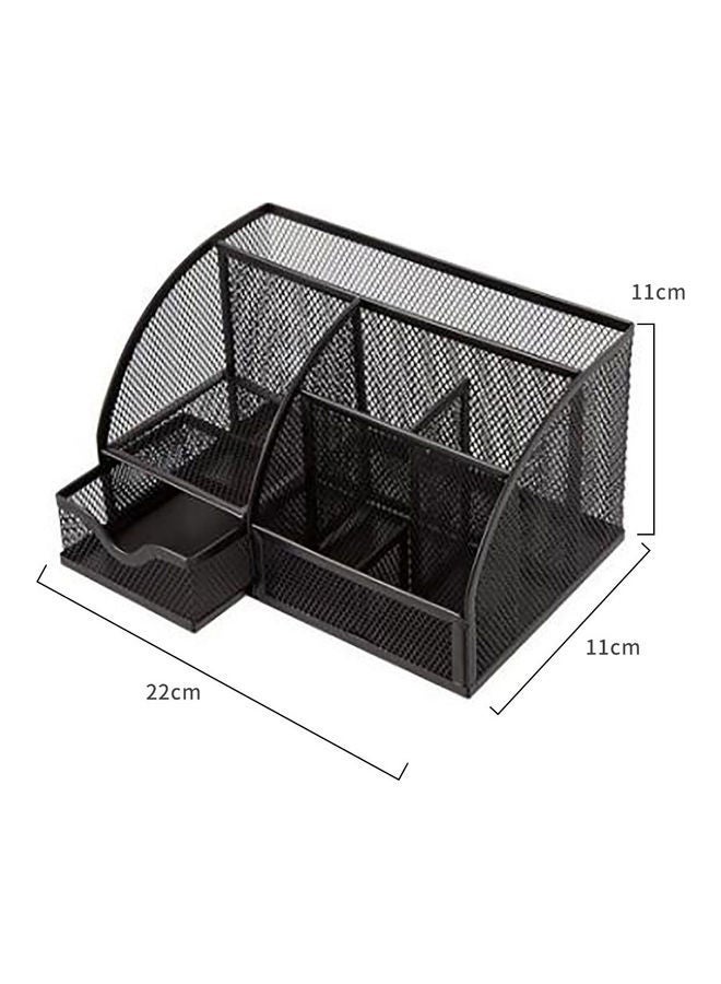 Standing Desktop Pencil Case Black - Image 5