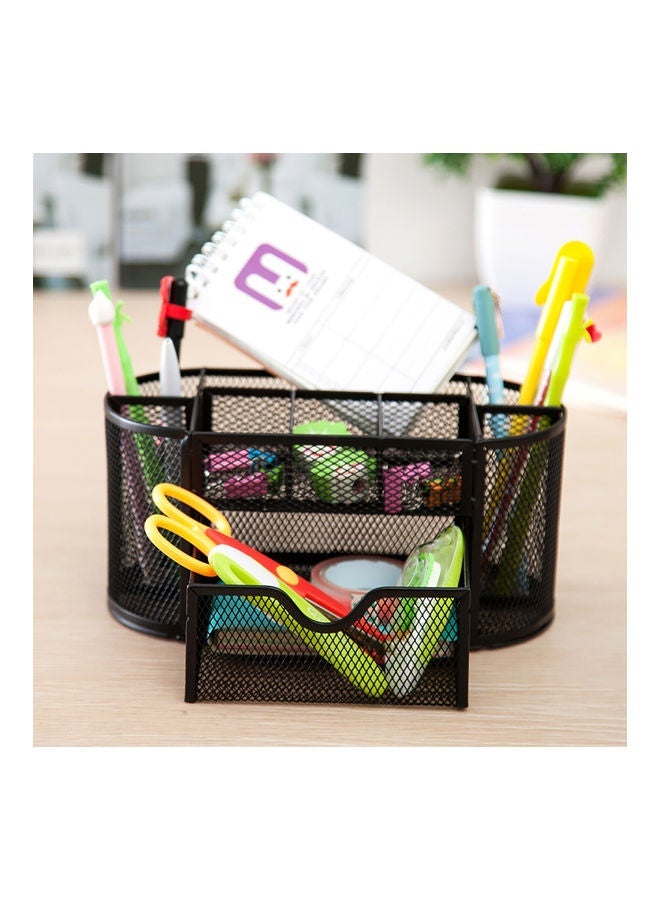 Standing Desktop Pencil Case Black - Image 3