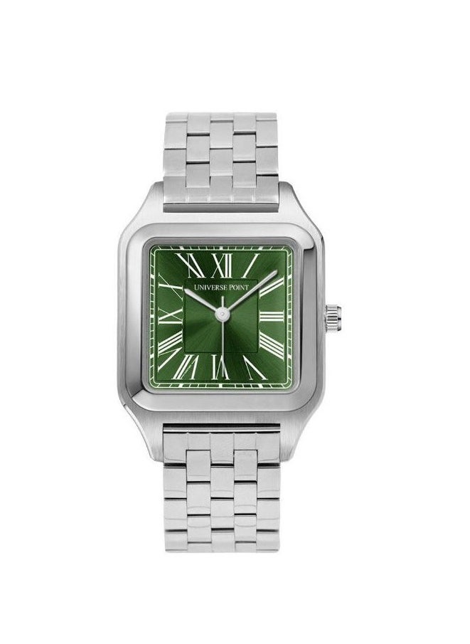 UNIVERSE POINT Santos Dumont men’s watch by Universe Point with a green dial and Roman numerals. 