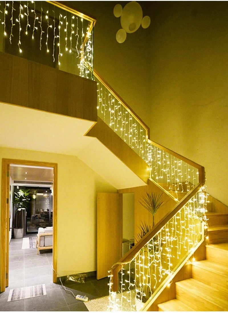 Yuwell String Light 100 Meter Warm White LED Fairy Light Curtain Light For Home And Outdoor Decoration Light 8 Mode Operated Light  - Image 1