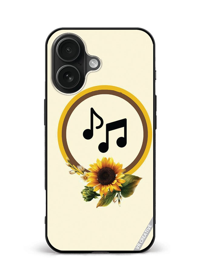 VR CREATIVE Protective Case Cover For Apple iPhone 16 Plus Music Design Multicolour