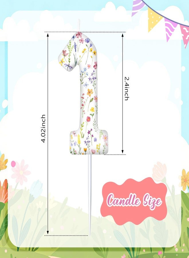 Conelist Wildflower Candle Spring Floral Candle Birthday Cake Decoration Cake Cupcake Topper for Birthday Decoration - Image 2
