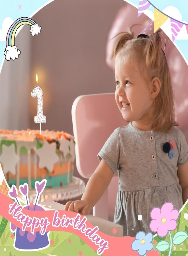 Conelist Wildflower Candle Spring Floral Candle Birthday Cake Decoration Cake Cupcake Topper for Birthday Decoration - Image 3