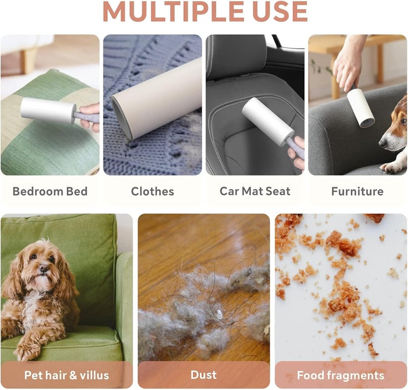 Baytion Lint Roller Refill for Clothes, Extra Sticky Lint Remover Refill with 540 Sheets for Furniture/Bed/Car/Dog Cat Hair/Dust【Handle not Included】 - Image 4