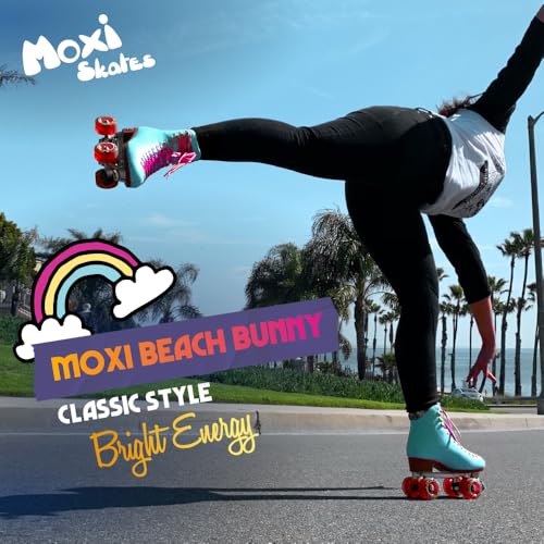 Moxi Beach Bunny Roller Skates for Women - Colorful, Precision-Fit Skate with High-Rebound Wheels, Moisture-Wicking Lining & Padding, Roller Skates, Strawberry Lemonade - 8 - Image 3