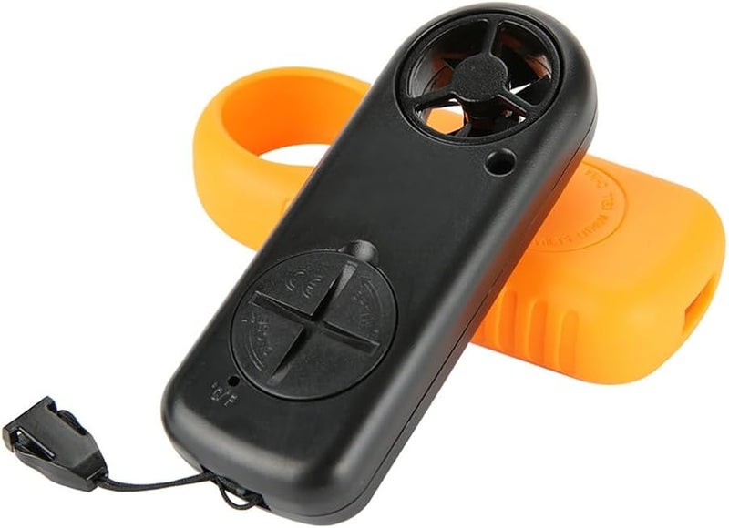 مقياس سرعة الرياح الرقمي الصناعي بشاشة خلفية 5 وحدات أصفر وأسود - Image 3