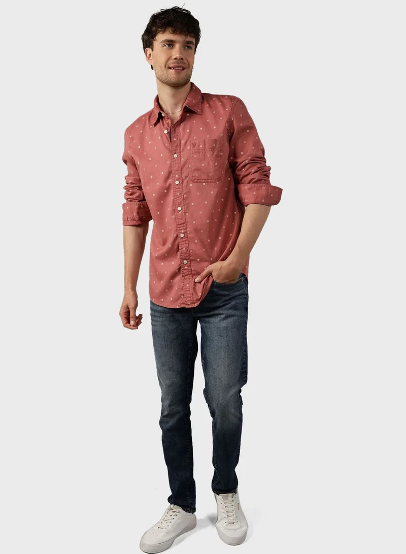 American Eagle Printed Slim Fit Shirt