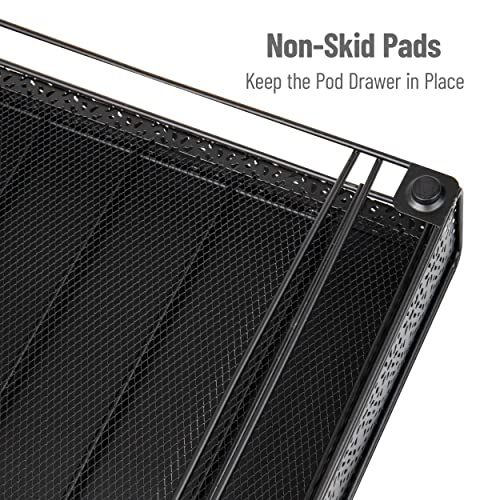 Mind Reader Single Serve Coffee Pod Drawer, 36 Pod Capacity, Countertop Organizer, Metal, 12.75" L x 13" W x 3" H, Black - Image 4