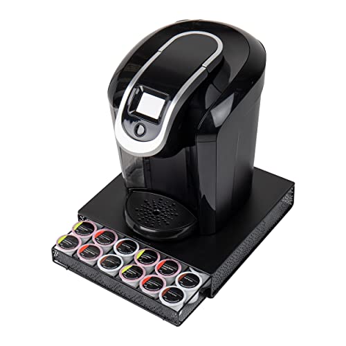 Mind Reader Single Serve Coffee Pod Drawer, 36 Pod Capacity, Countertop Organizer, Metal, 12.75" L x 13" W x 3" H, Black - Image 5