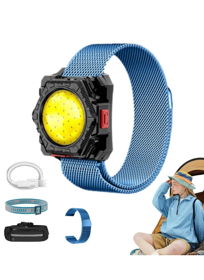 Dominy 3 In 1Head Flashlight,Camping Led Lights,Wrist Flashlight,Headlamp, Compact Durability Portable Led Flashlight Waterproof Convenient Accessories for Travel Camping Adventures  - Image 1