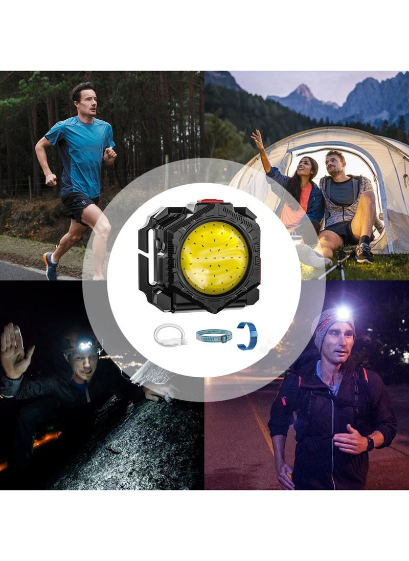 3 In 1Head Flashlight,Camping Led Lights,Wrist Flashlight,Headlamp, Compact Durability Portable Led Flashlight Waterproof Convenient Accessories for Travel Camping Adventures