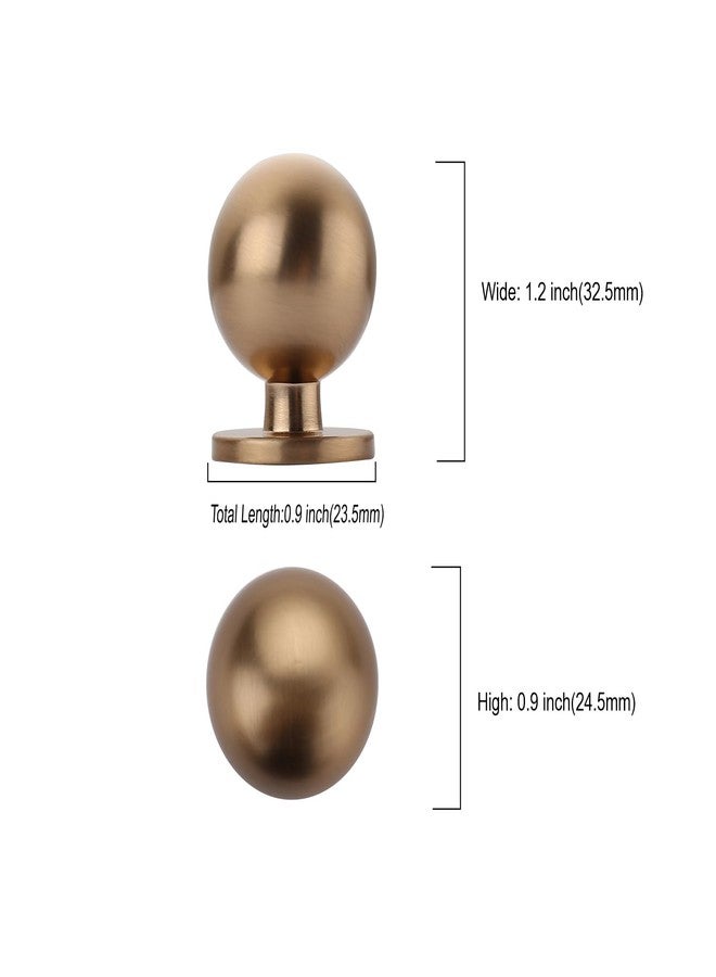 9BUILD 10 Pack 1.2 Inch Champagne Bronze Cabinet Knobs Kitchen Cabinet Knobs Champagne Drawer Knobs Round Dresser Knobs Kitchen Knobs for Cabinets Knobs for Cabinets and Drawers - Image 3