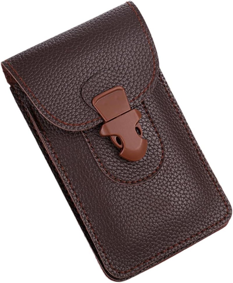 Coffee 7 Inch Mobile Phone Waist Bag for Travel Hiking Daily Use - Image 1