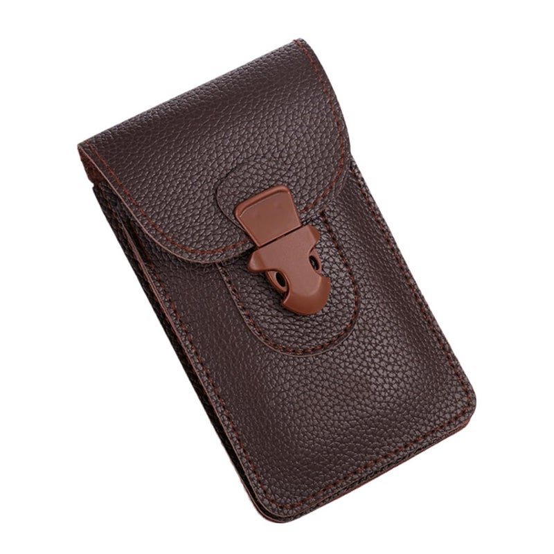 Coffee 7 Inch Mobile Phone Waist Bag for Travel Hiking Daily Use - Image 2
