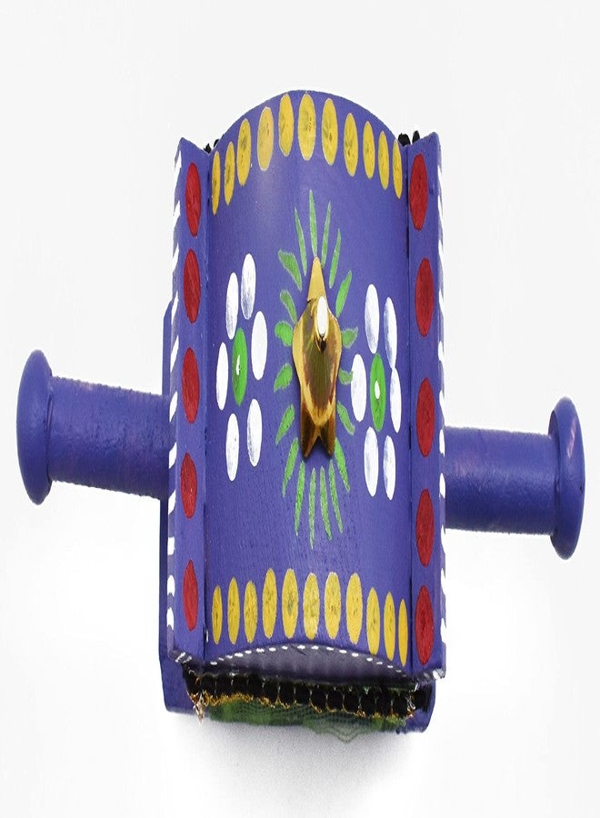 justhandmade Wooden Handpainted Pallaki | Kondapalli Doll | Golu Doll | Home Decor Showpiece | Return Gift (JHMPALLAKI125) - Image 3
