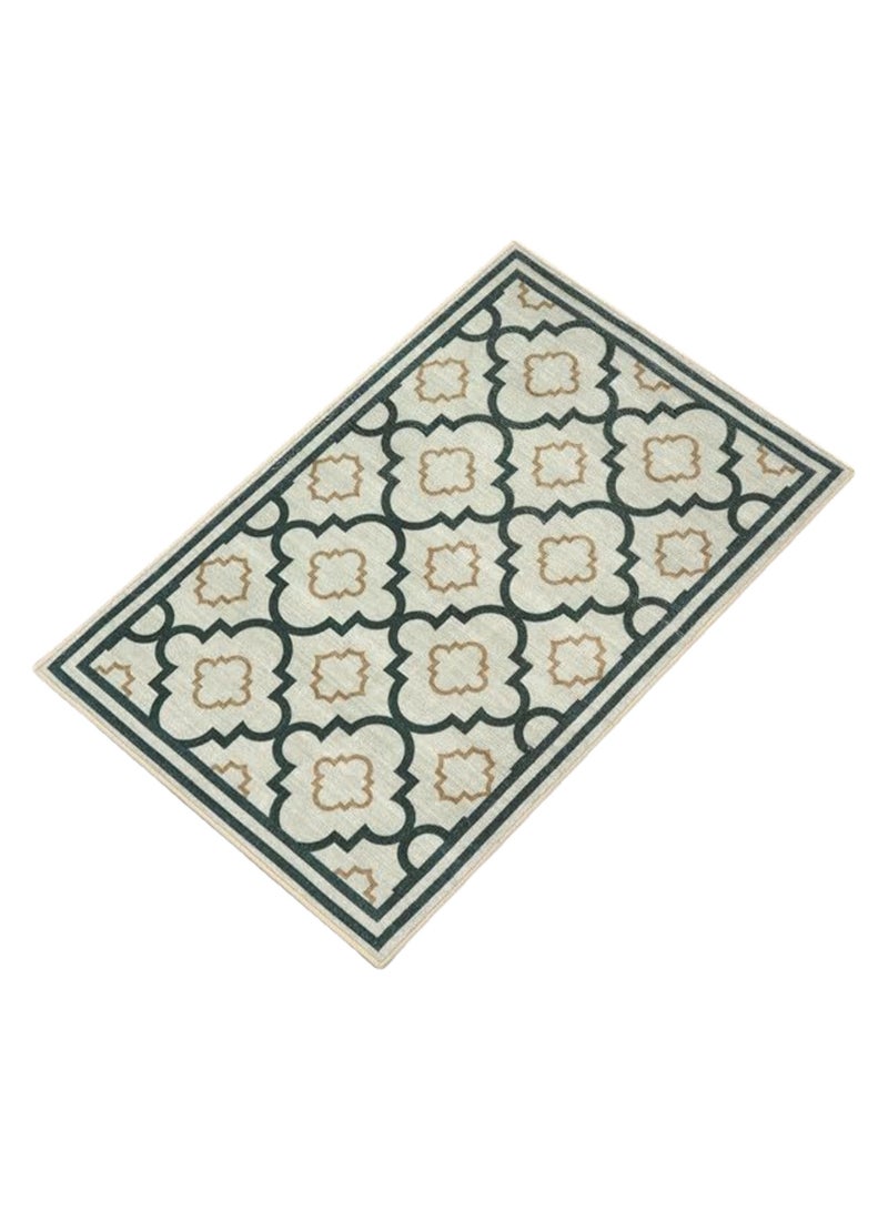 40*60cm Crystal Velvet Dot Plastic Bottom Entrance Door Mat High-End Light Luxury Advanced Entrance Foot Mat Entrance Porch Carpet Home Non-Slip Foot Mat (lantern-2) - Image 1