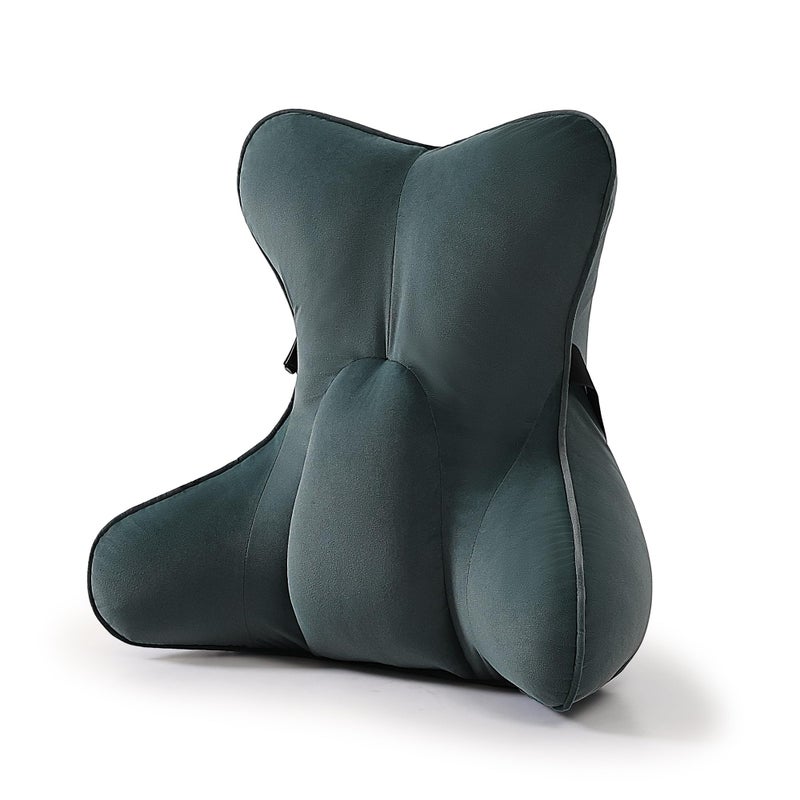 Ailuteie Lumbar Support Pillow(Pat. Pend) for Lower Back Pain Relief â€“ Multi-Functional Ergonomic Lumbar Cushion, Reading Pillow for Office Chair, Car Seat & Sofa,Charcoal Gray - Image 1