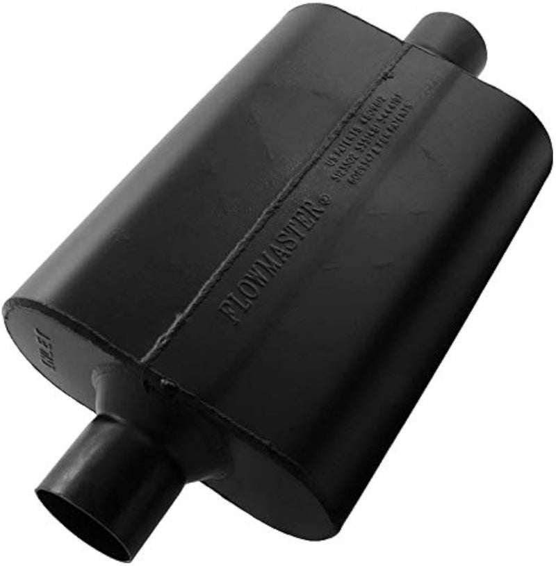 FLOWMASTER NEW FLOWMASTER SUPER 44 SERIES CHAMBERED MUFFLER,BLACK,2.5" CENTER IN-CENTER OUT - Image 1