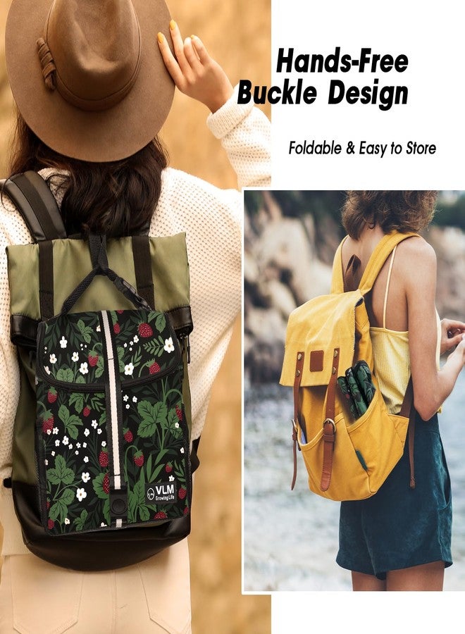 VLM Lunch Bags for Women,Leakproof Insulated Floral Lunch Box with Adjustable Shoulder Strap Reusable Zipper Cooler Tote Bag for Work,Picnic,Camping - Image 4