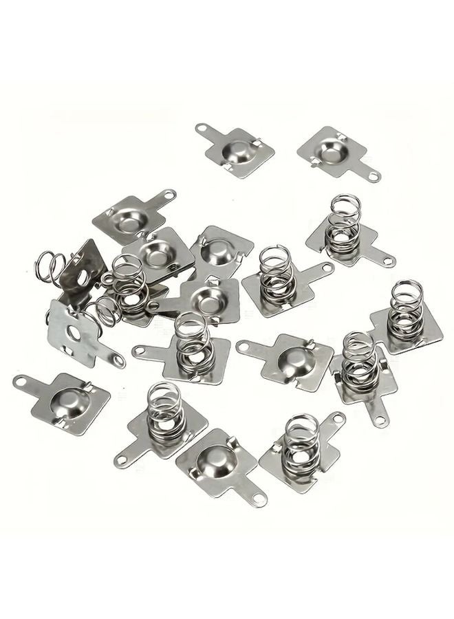 24Pcs DIY Battery Holder Spring Plate Set 12 Pairs AAA Battery Compartment Replacement Metal Contact - Image 3
