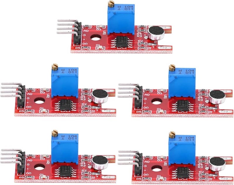 5Pcs High Sensitivity Sound Sensor Module with Indicator Lights KY 038 - Image 2