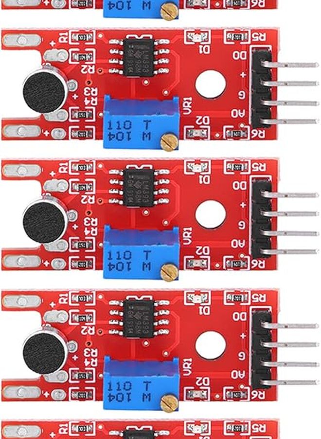 5Pcs High Sensitivity Sound Sensor Module with Indicator Lights KY 038 - Image 3