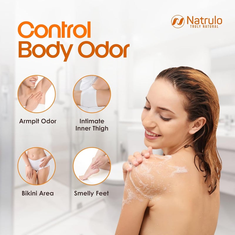 Natrulo Persimmon Soap Bar for Body Odor Control Purifying Deodorizing Body Wash with Japanese Persimmon Green Tea Extract for Eliminating Body Odor Deodorant Soap for Skin Cleansing - Image 2