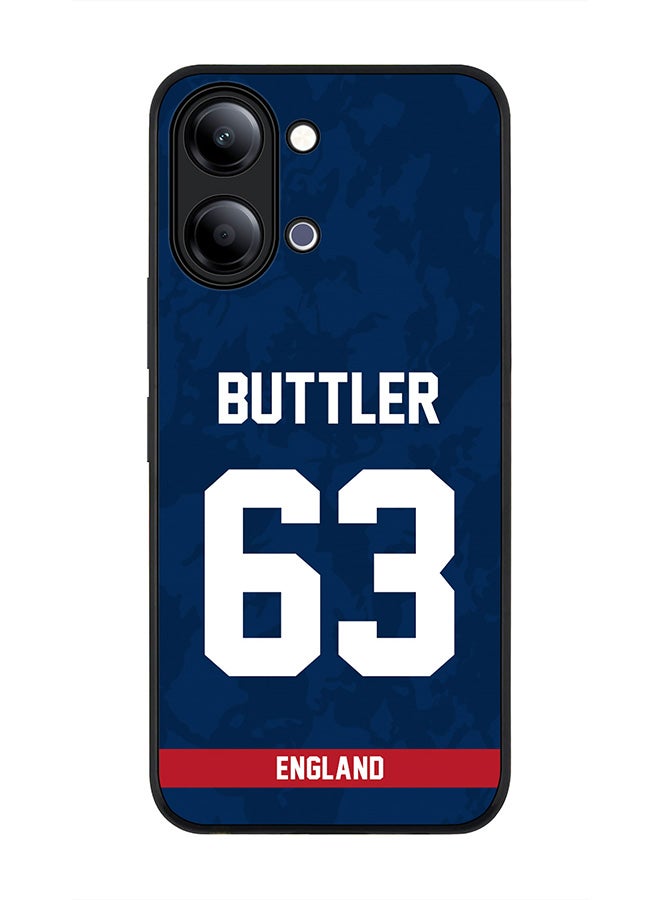 Stylizedd For vivo Y21 / Y11 Case,Slim fit Camera Protection, Shockproof Thin Phone cover  - England Jos Buttler, Jersey No 63 - Image 1