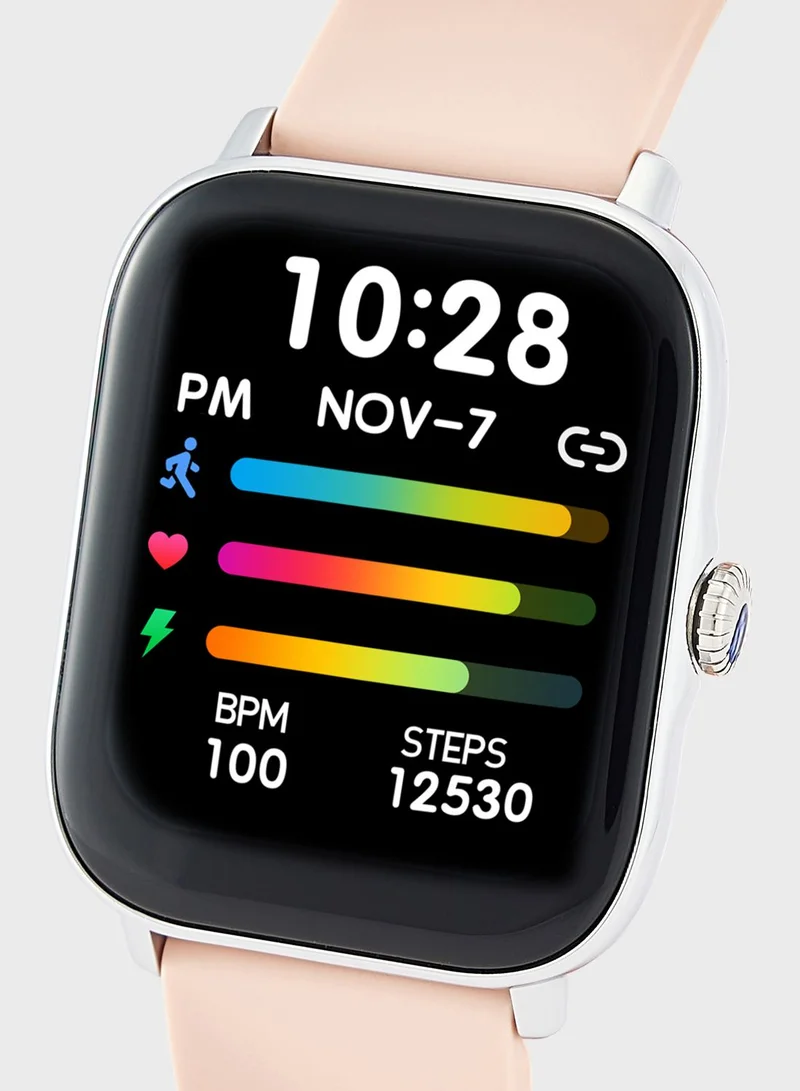 Ginger Smartwatch With Bluetooth Call,Thermometer,Multiple Health & Fitness Features