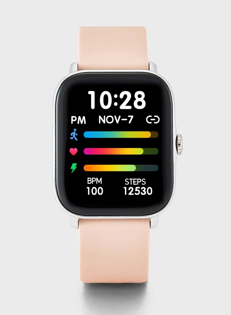 Ginger Smartwatch With Bluetooth Call,Thermometer,Multiple Health & Fitness Features
