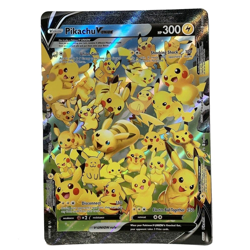 Pikachu V-Union ** Jumbo ** Promo Card - Celebrations