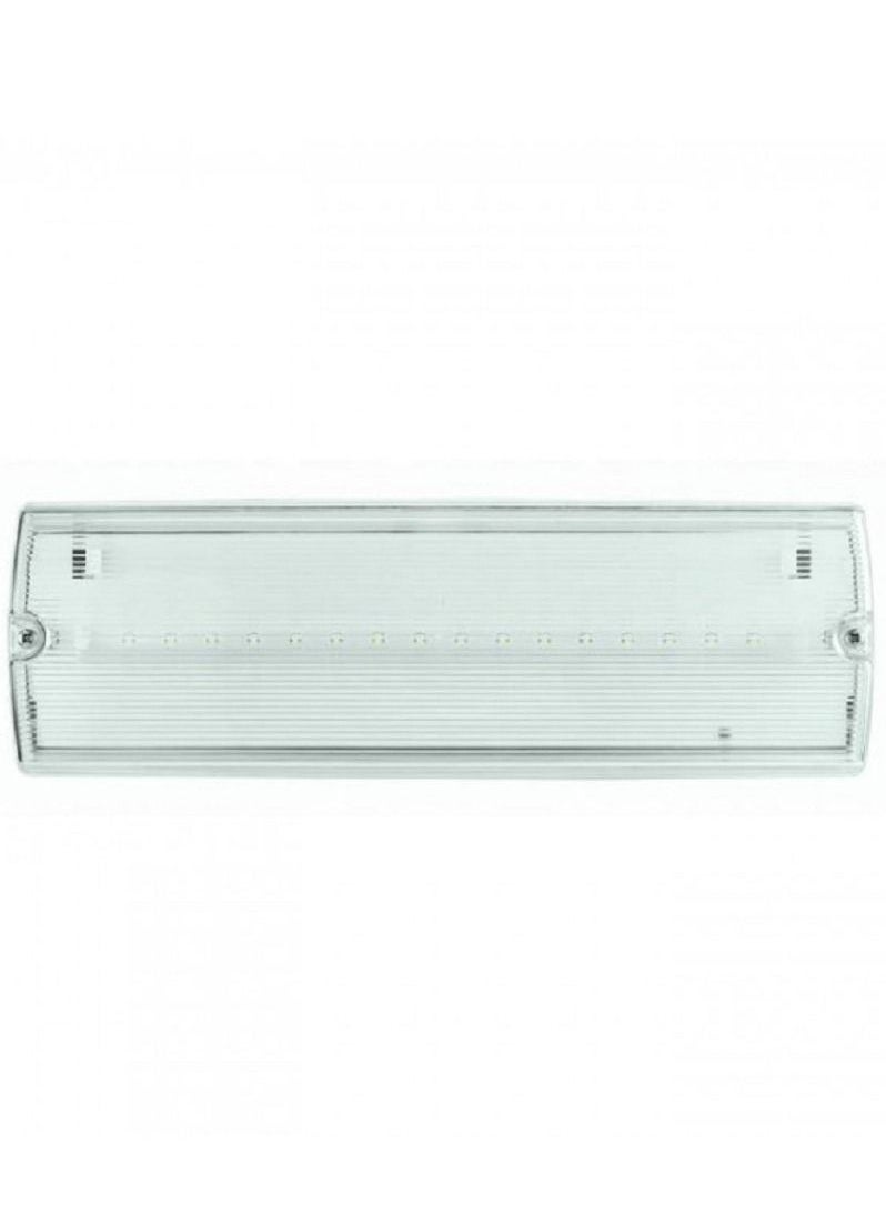 RACO RACO ESP DUCERI LED Emergency Bulkhead Light 3W LED IP65 Emergency Light with Green Man Sticker Ceiling Or Wall Mount Safety Light Fitting  - Image 1