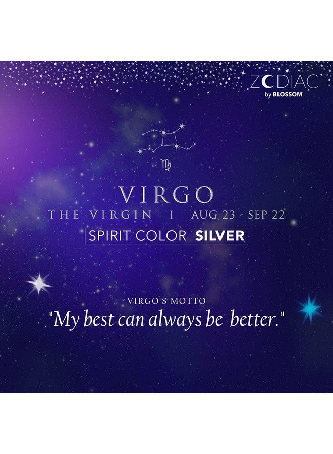 Blossom Zodiac Sign Vanilla Scented Moisturizing Roll On Lip Gloss With Crystals Made In Usa 0.20 Fl. Oz./5.9Ml Virgo - Image 5