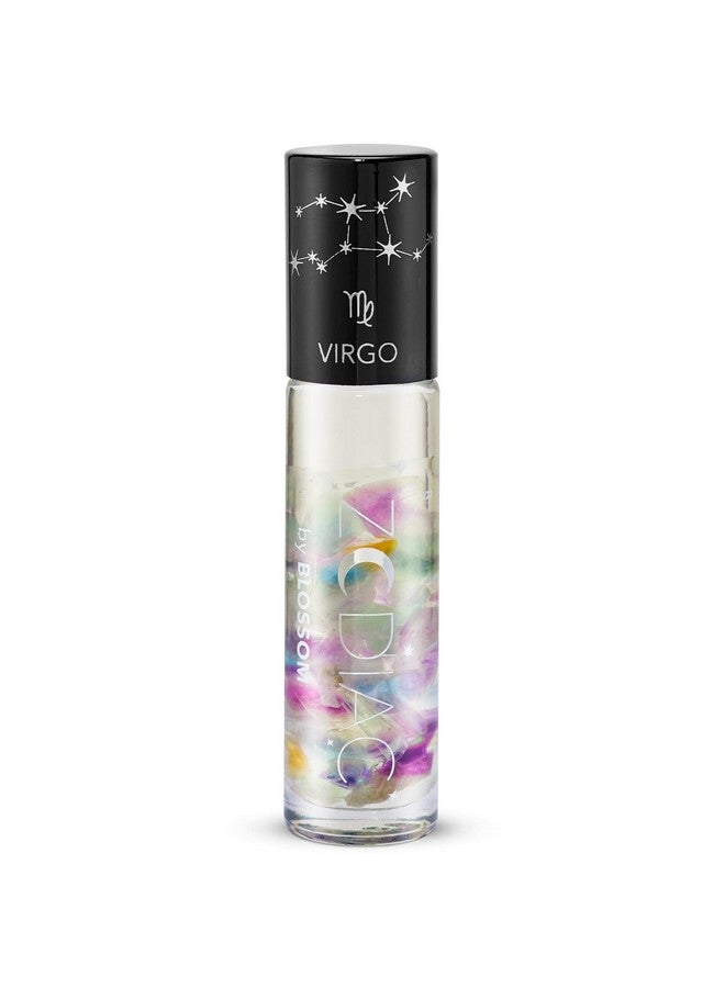 Blossom Zodiac Sign Vanilla Scented Moisturizing Roll On Lip Gloss With Crystals Made In Usa 0.20 Fl. Oz./5.9Ml Virgo - Image 2