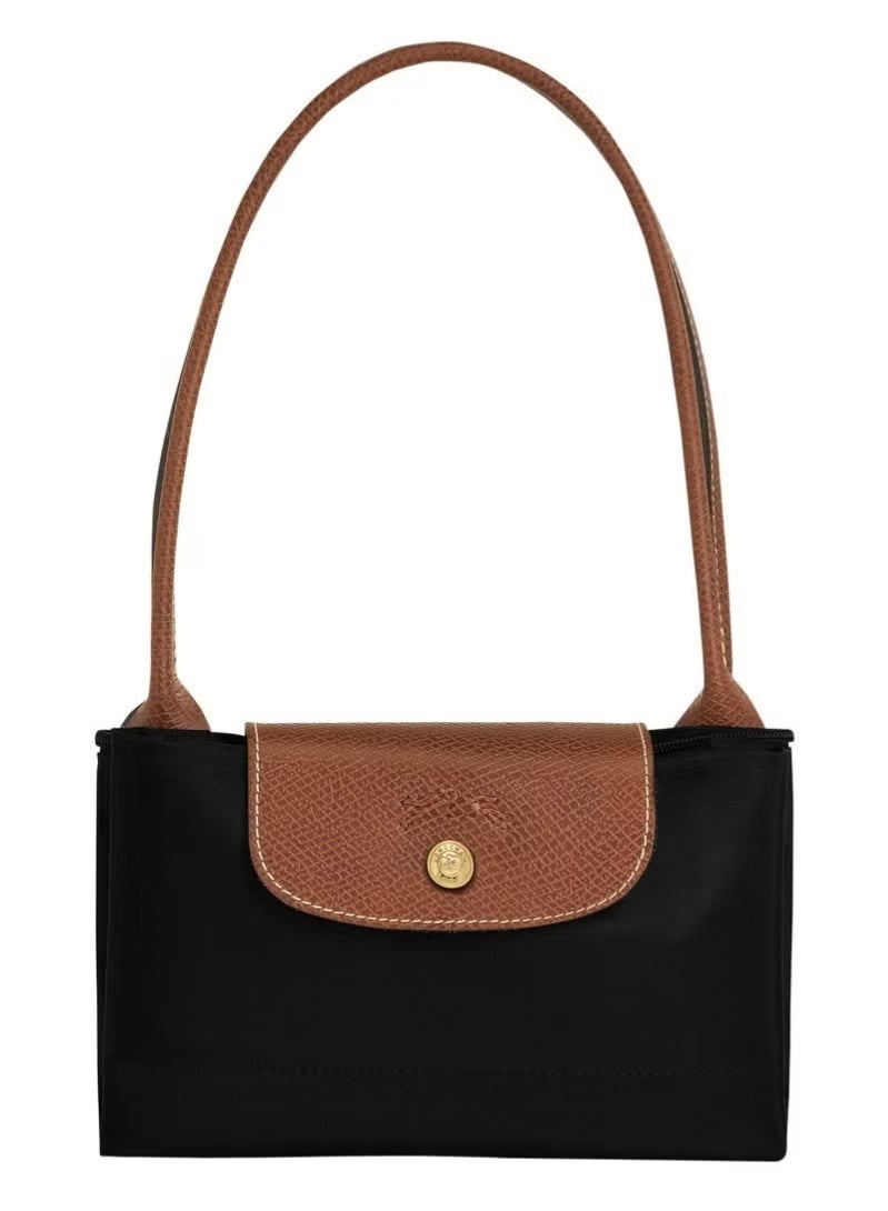 لونج شامب حقائب لونشامب النسائية المتوسطة، حقائب توت، حقائب كتف، باللون الأسود الغامق الكلاسيكي - Image 3