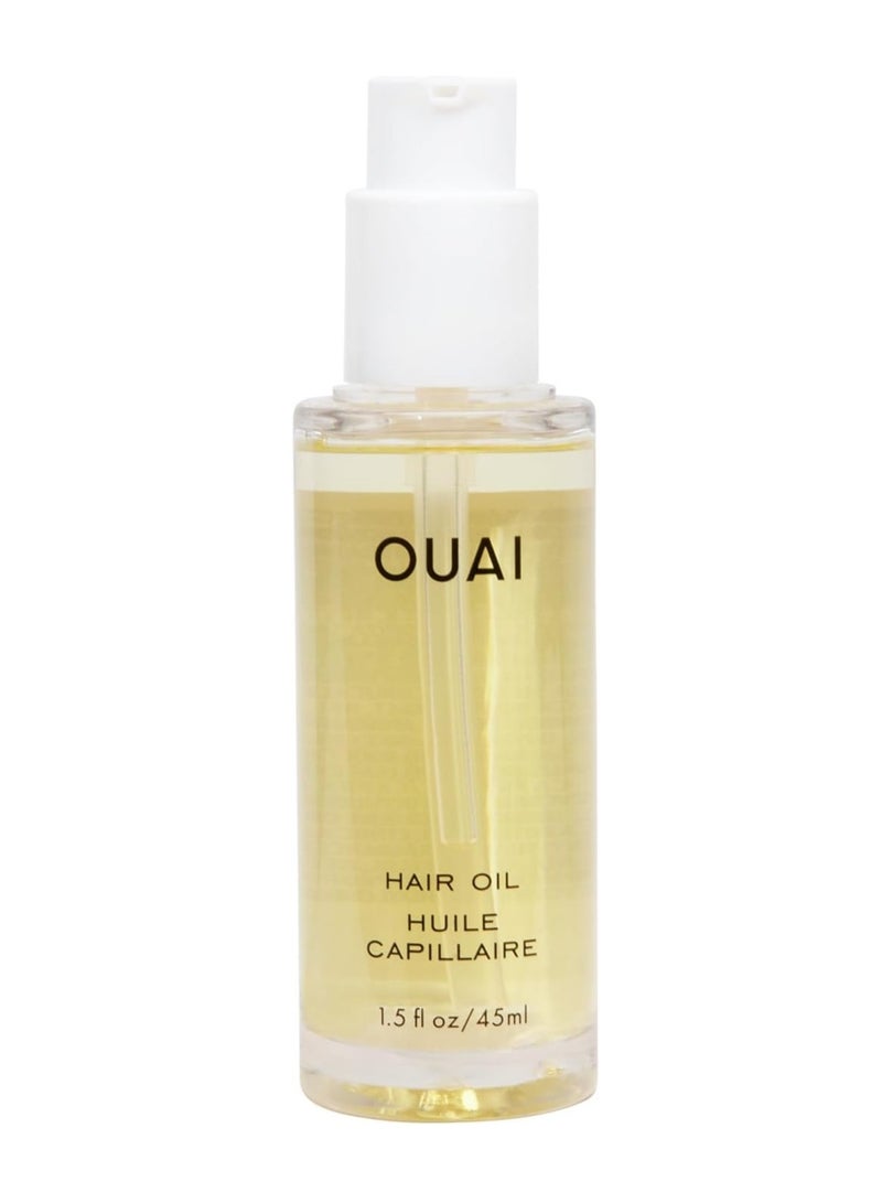 OUAI Hair Oil - Hair Heat Protectant Oil for Frizz Control - Adds Hair Shine and Smooths Split Ends - Color Safe Formula - Paraben, Phthalate and Sulfate Free - Image 1