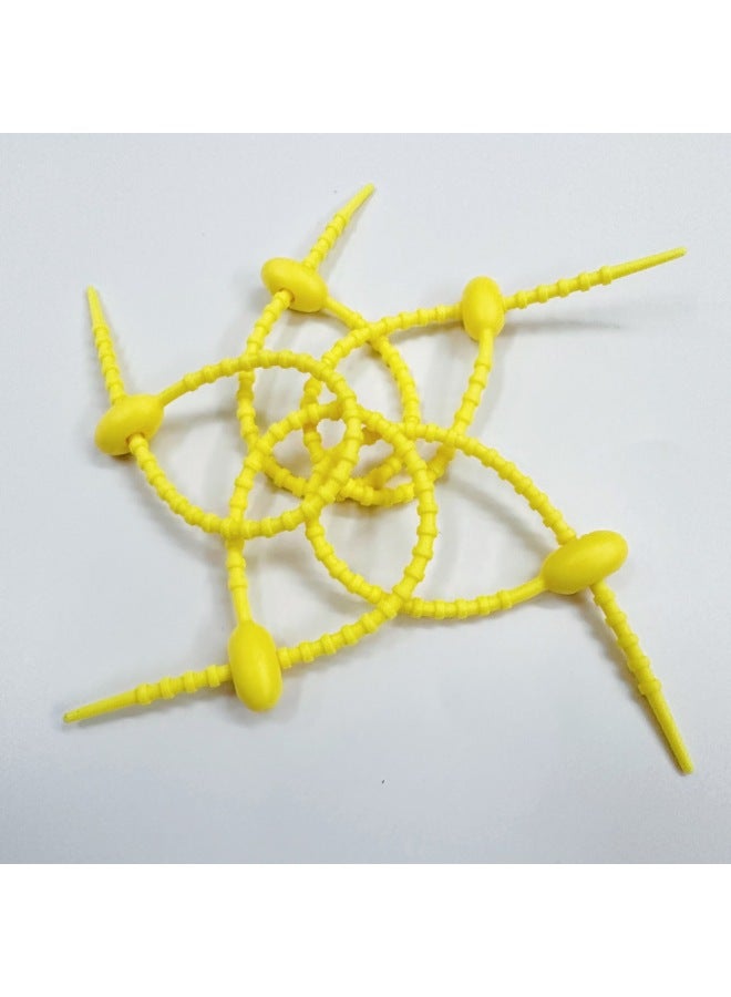 Loquat 220mm Tadpole Self-locking Data Cable Tie Storage Belt DIY Keychain Jewelry Blind Box Fashion Play Pendant Manufacturer-Color:Yellow (21.5cm) - Image 1