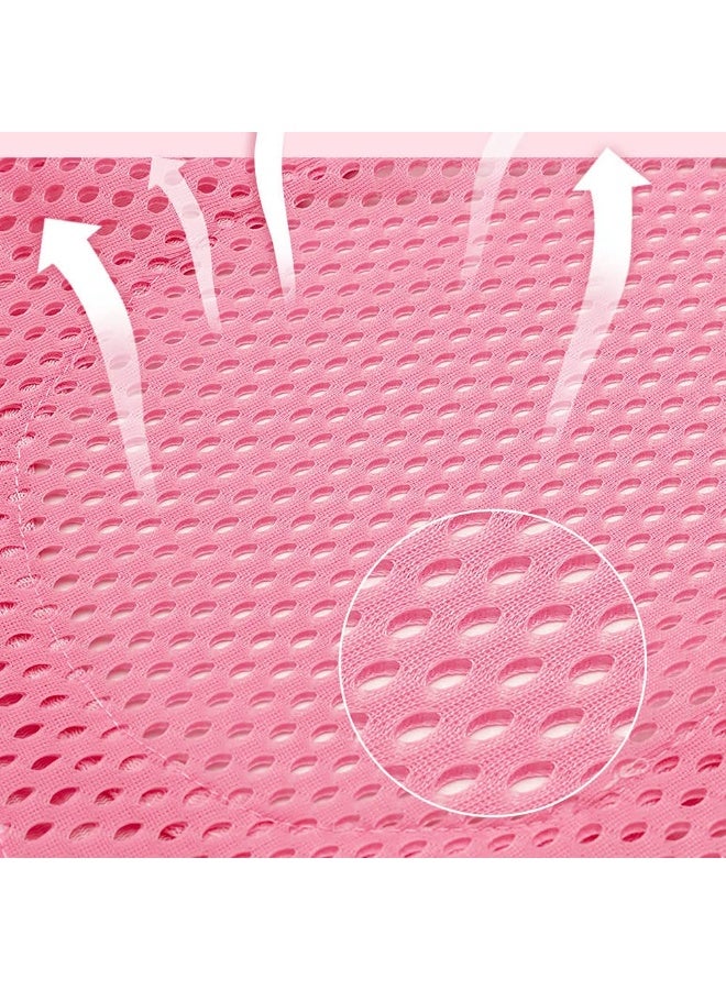 IBLUELOVER Baby Bath Seat Support Net Infant Bathing Support Mat Newborn Bath Tub Seat Cushion Pad with Five Safety Corner Adjustable Mesh Bathtub Sling Non Slip Shower Pad for 0-18 Months (No Bathtub) - Image 4