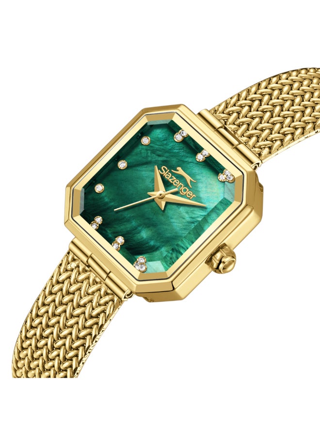 سلازنجر ساعة يد نسائية بشبكة تناظرية - Image 5